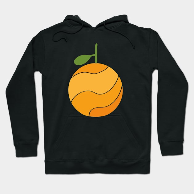 Orange - Stylized Food Hoodie by M.P. Lenz